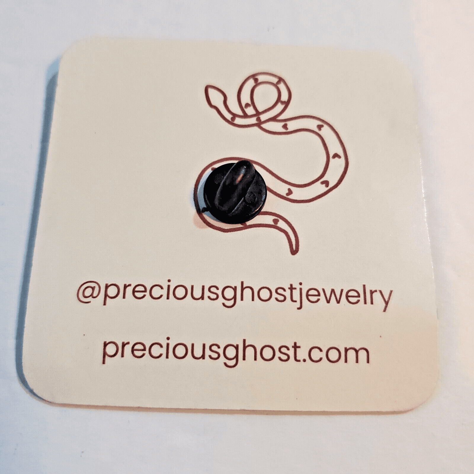 Make Old Bones Together Precious Ghost Collectible Enamel Cap Lapel Tack Pin - Thumbnail 2