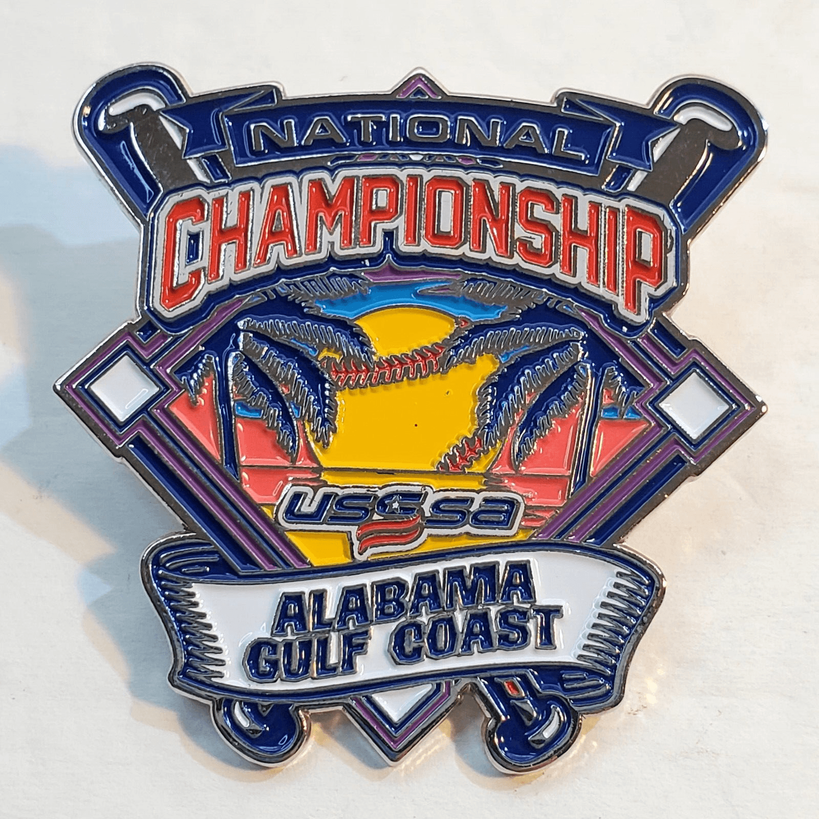 Alabama Gulf Coast USCSA Fastpitch National Championship Enamel Pin