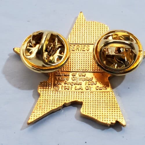 Vintage 1984 Sam the Eagle Boxing Los Angeles Olympic Star Tack Lapel Cap Pin - Thumbnail 2