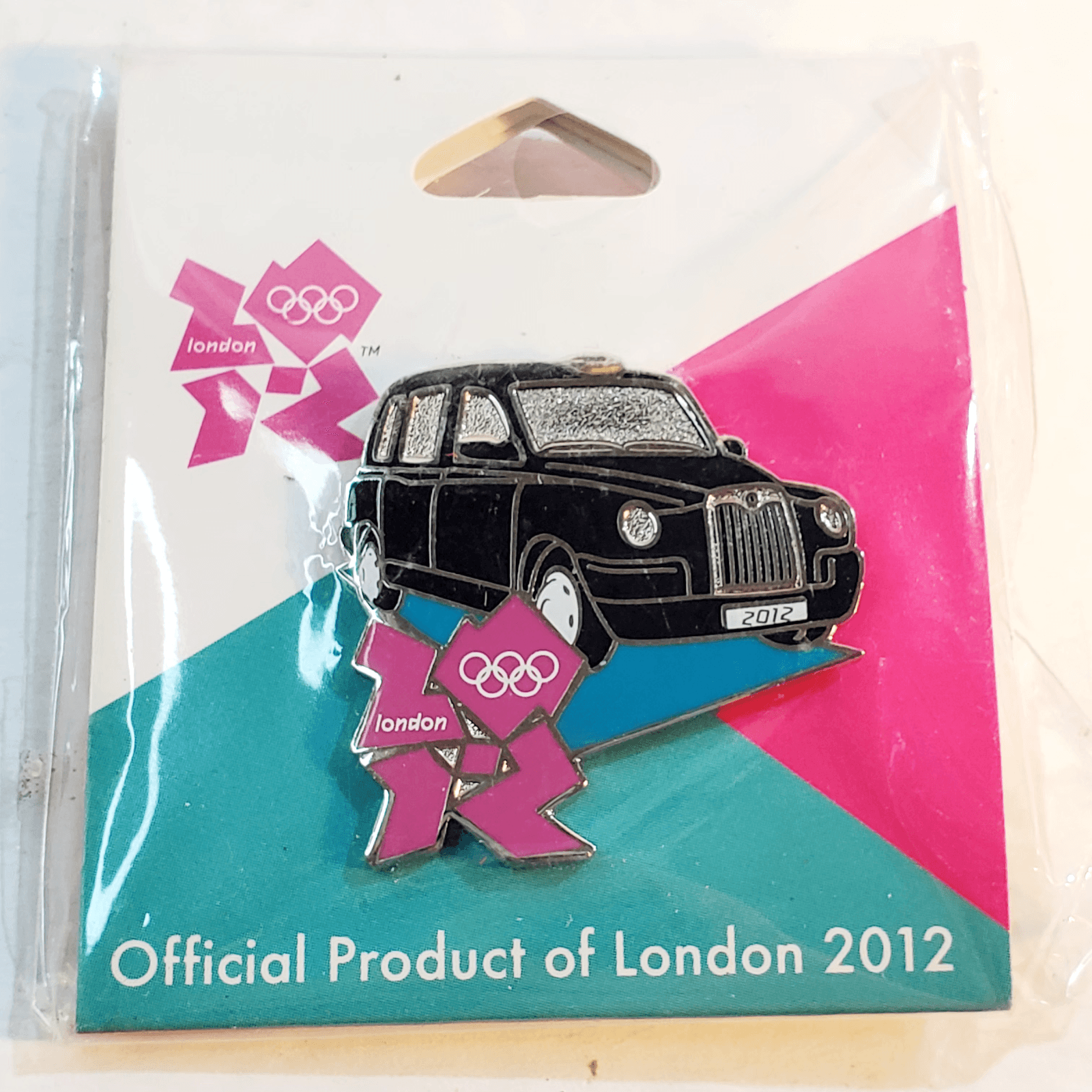 Olympic Memorabilia London 2012 Taxi Cab Icon Metal Enamel Tack Lapel Pin