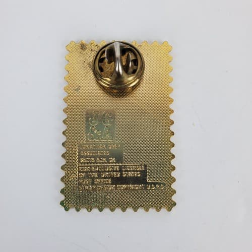 USPS 22 Cent LOVE PUPPY DOG Postage Stamp Lapel Tack Cap Pin Push Back - Thumbnail 2
