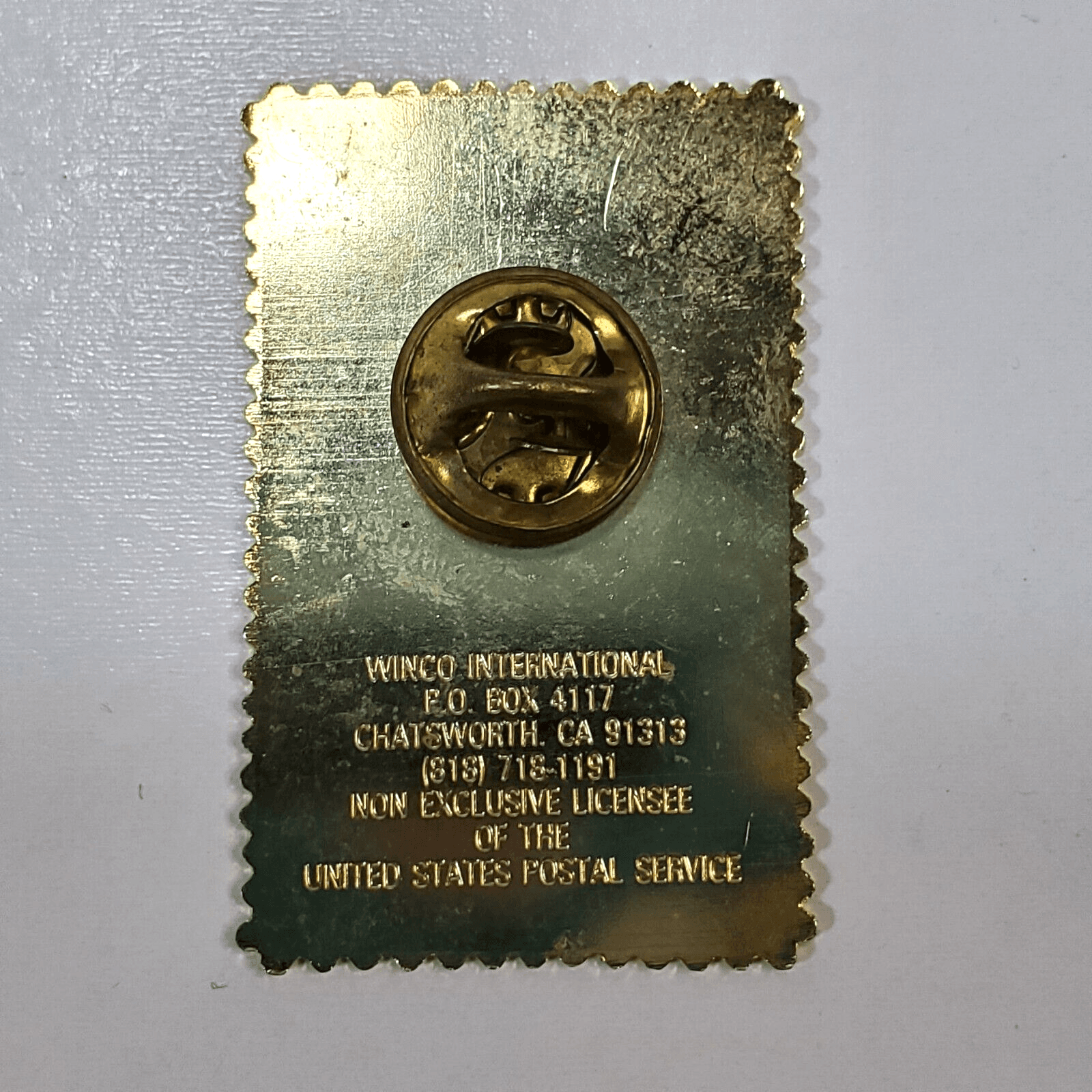USPS North Carolina 25 cents Flower Postage Stamp Replica Enamel Lapel Tack Pin - Thumbnail 2