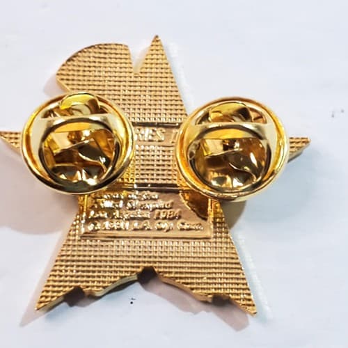 Vtg 1984 Sam the Eagle Judo Martial Arts Los Angeles Olympic Star Lapel Cap Pin - Thumbnail 4