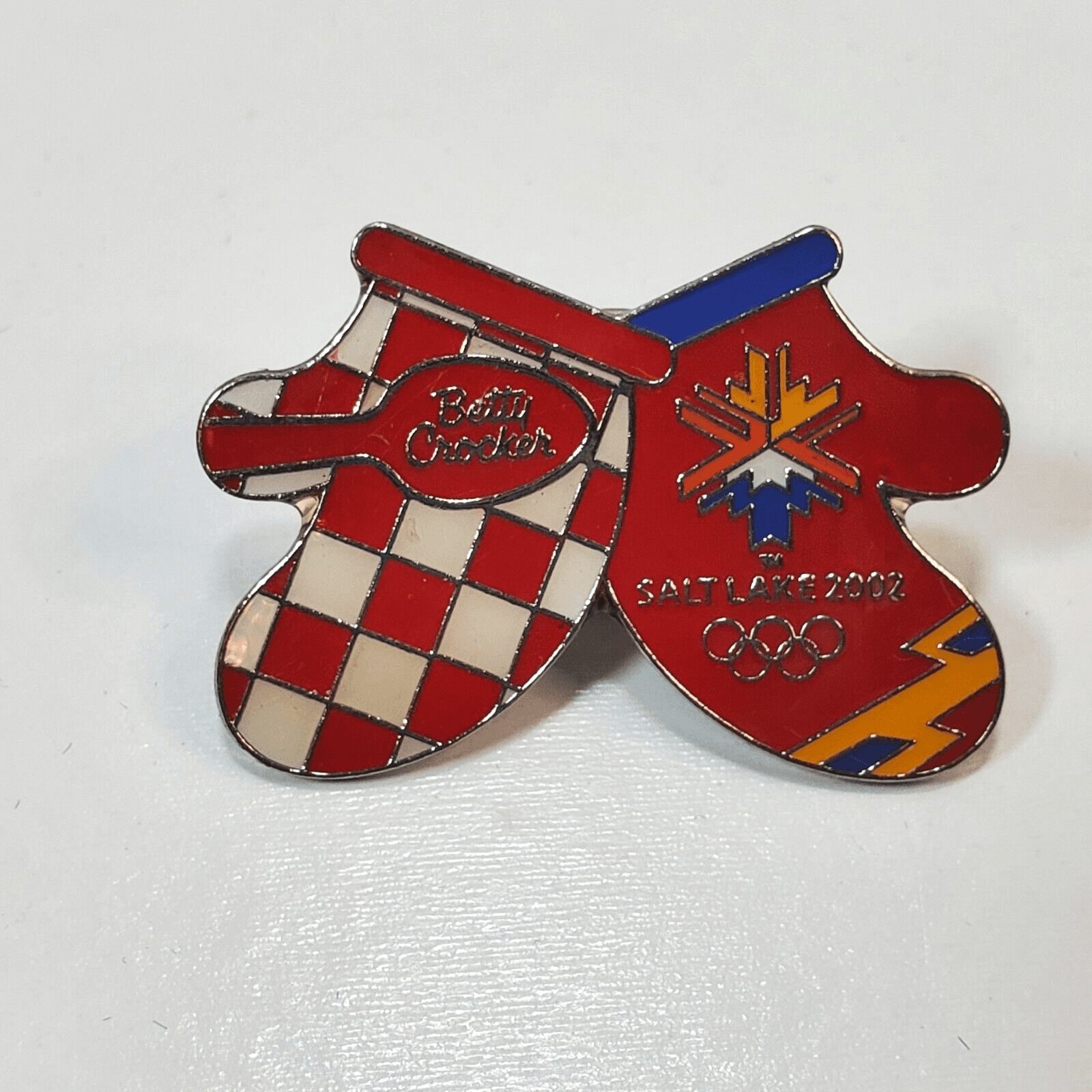 VTG 2002 Salt Lake City Olympics Betty Crocker Official Supplier Lapel Tack Pin