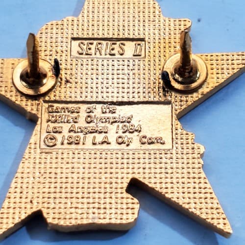 Vintage 1984 Sam the Eagle Baseball Los Angeles Olympic Star Tack Lapel Cap Pin - Thumbnail 3
