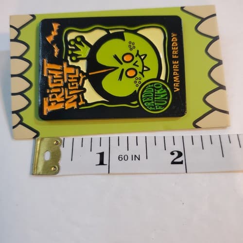 Vampire Freddy Funko Fright Night 2022 Lapel Tack Pin Halloween Bats New York - Thumbnail 3