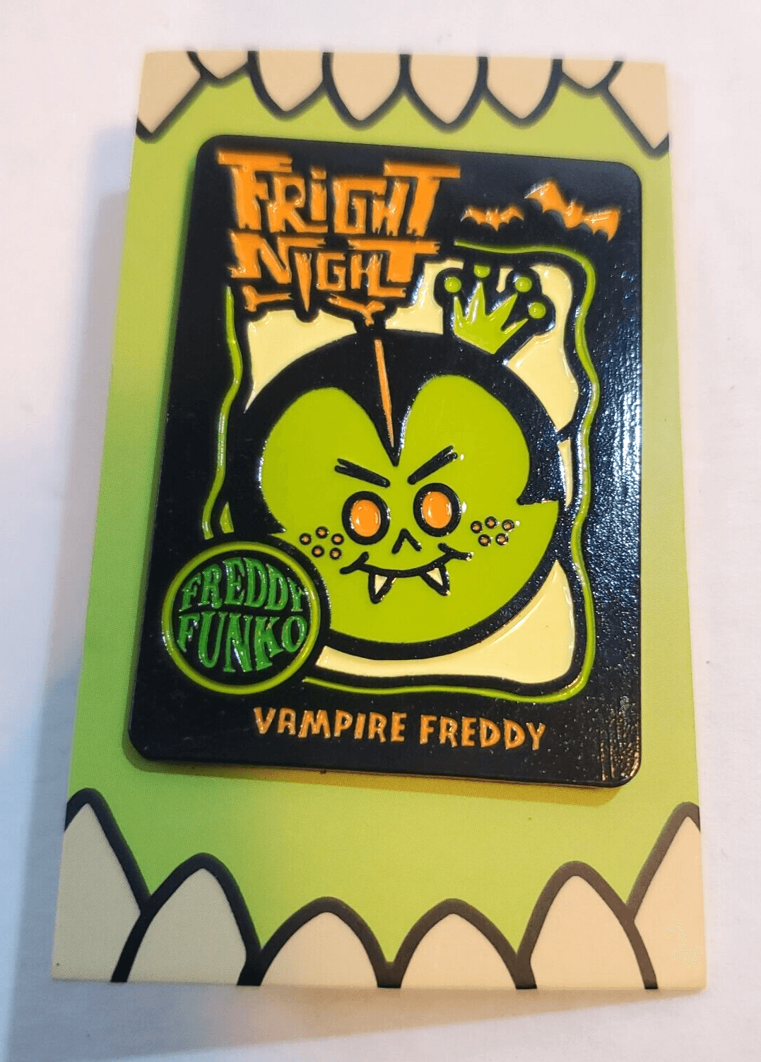 Vampire Freddy Funko Fright Night 2022 Lapel Tack Pin Halloween Bats New York