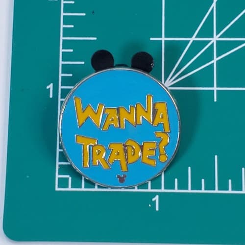Disney WDW 2010 Hidden Mickey Series Trading Lapel Pin Phrases Wanna Trade? - Thumbnail 4