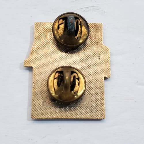 Vintage Gold Tone Metal Enamel Resin Coca Cola Baseball USA Olympics Lapel Pin - Thumbnail 2