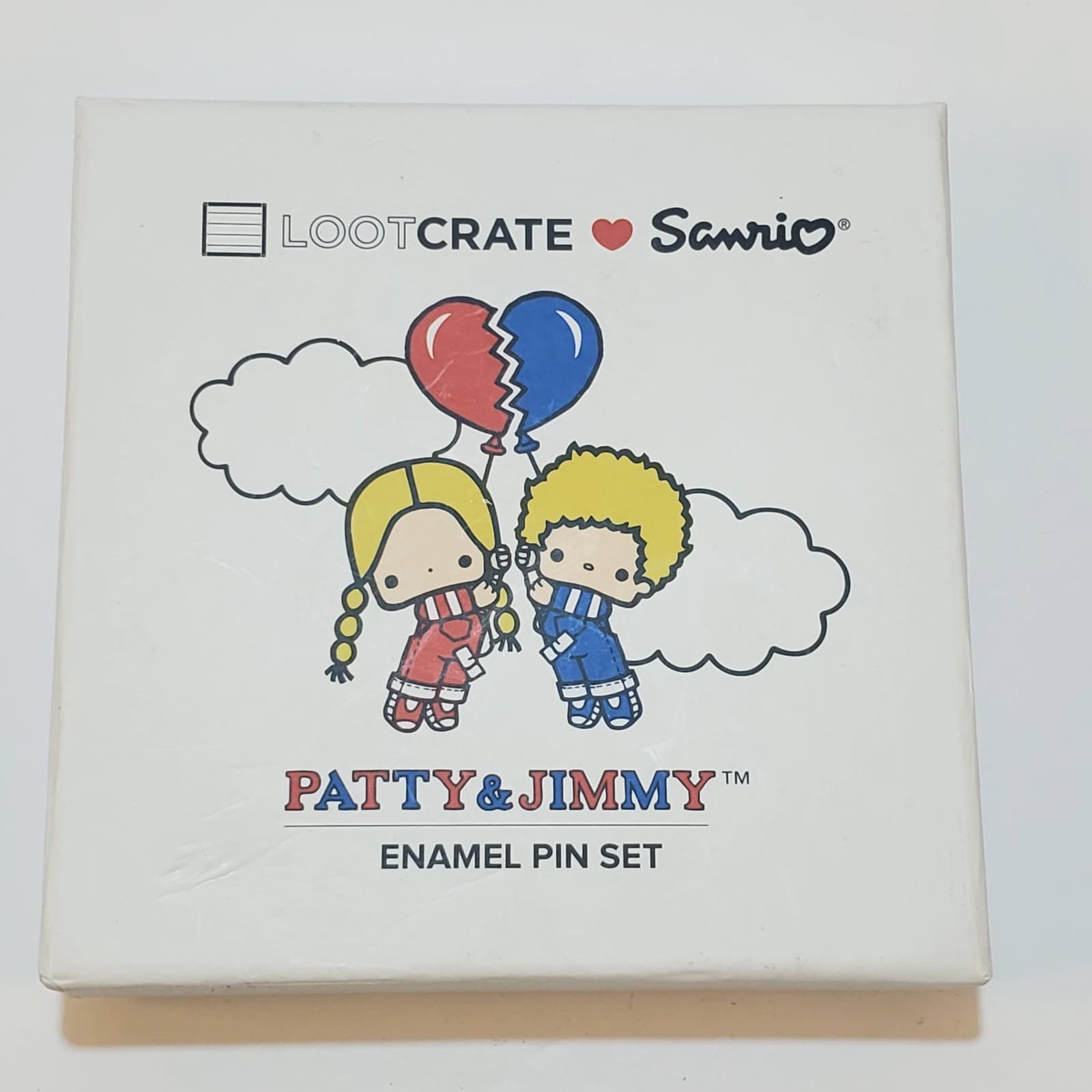 Sanrio Loot Crate Exclusive Patty and Jimmy Character Enamel Pin Set 2017 - Thumbnail 2