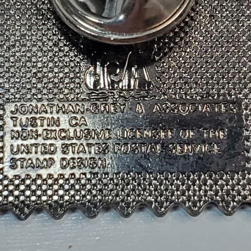 Vintage South Carolina 1970 6c USPS US Postal Service Stamp Lapel Pin Pinback - Thumbnail 3