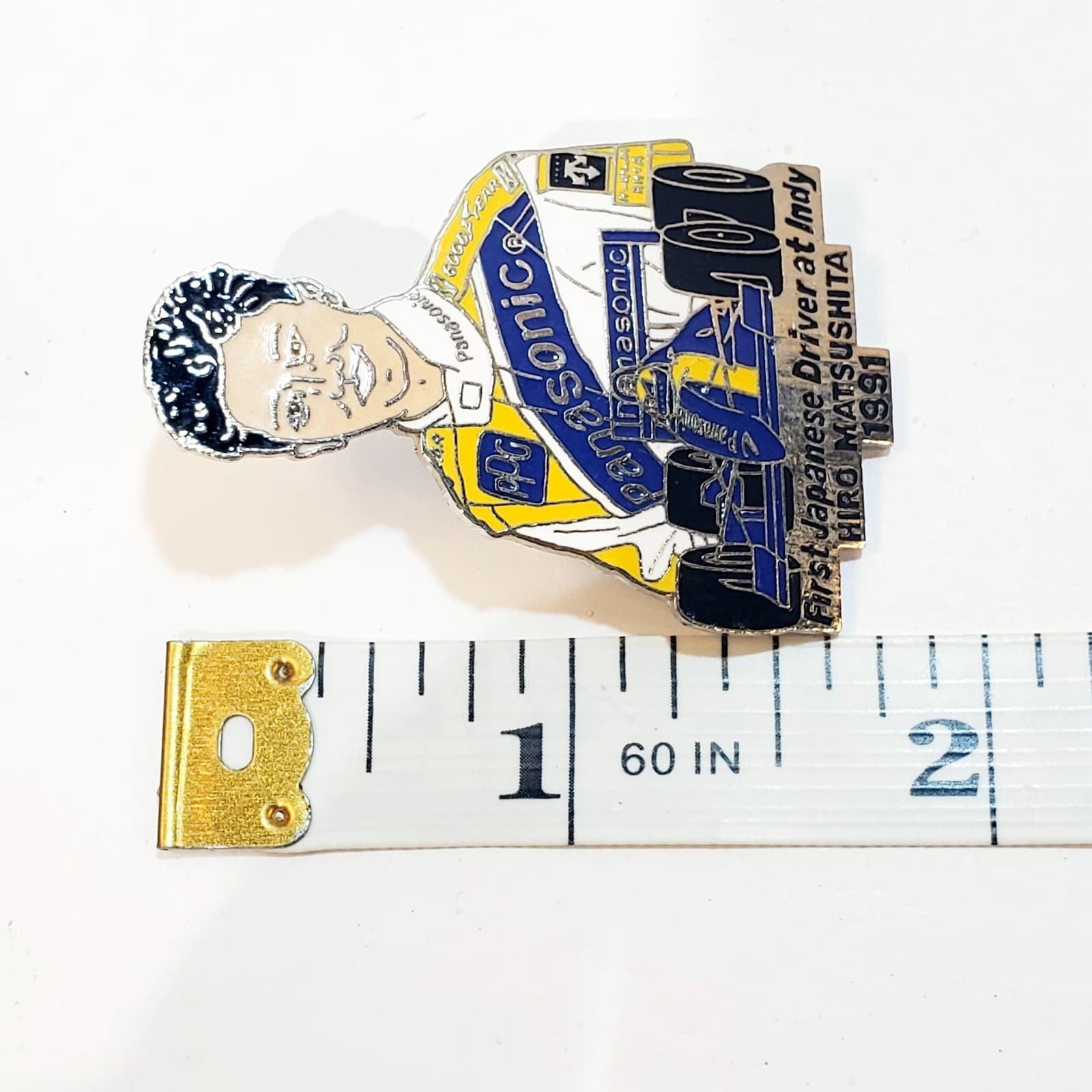 Vintage Indycar 1991 Cart Hiro Matsushita Panasonic Automotive Racing Lapel Pin - Thumbnail 4