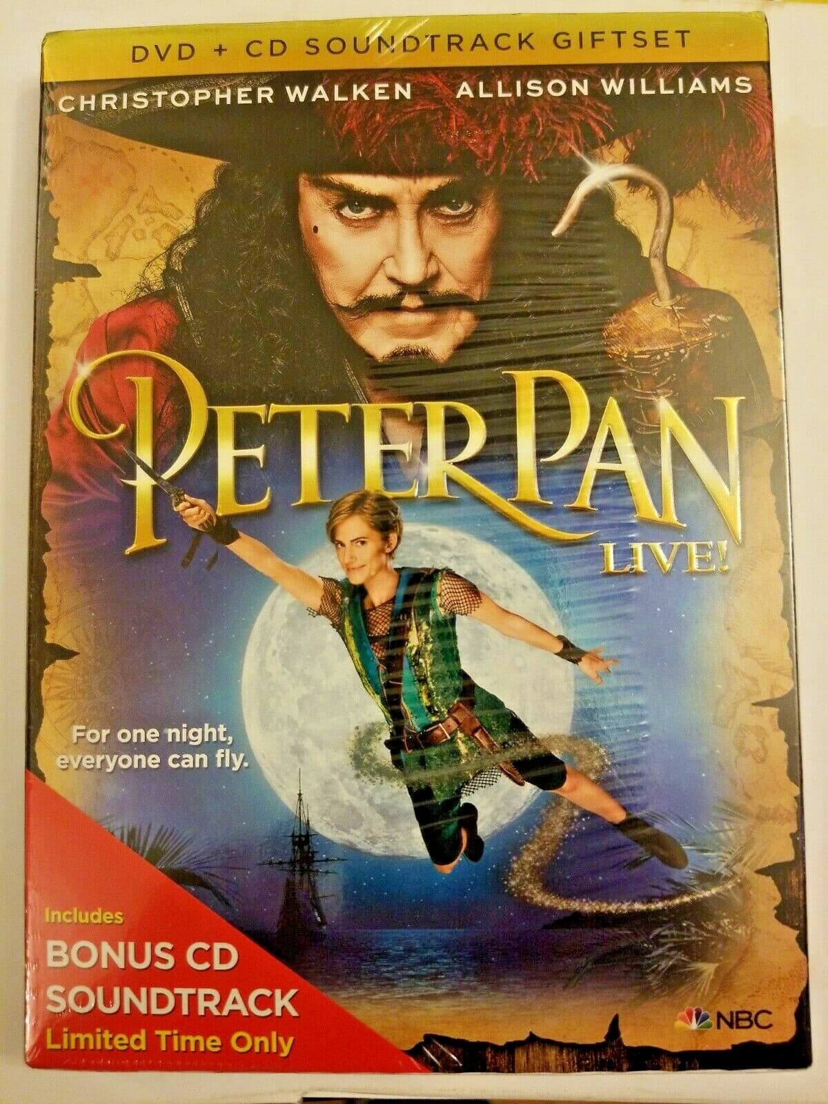 Peter Pan Live! (2-Disc DVD + CD Soundtrack Gi New DVD