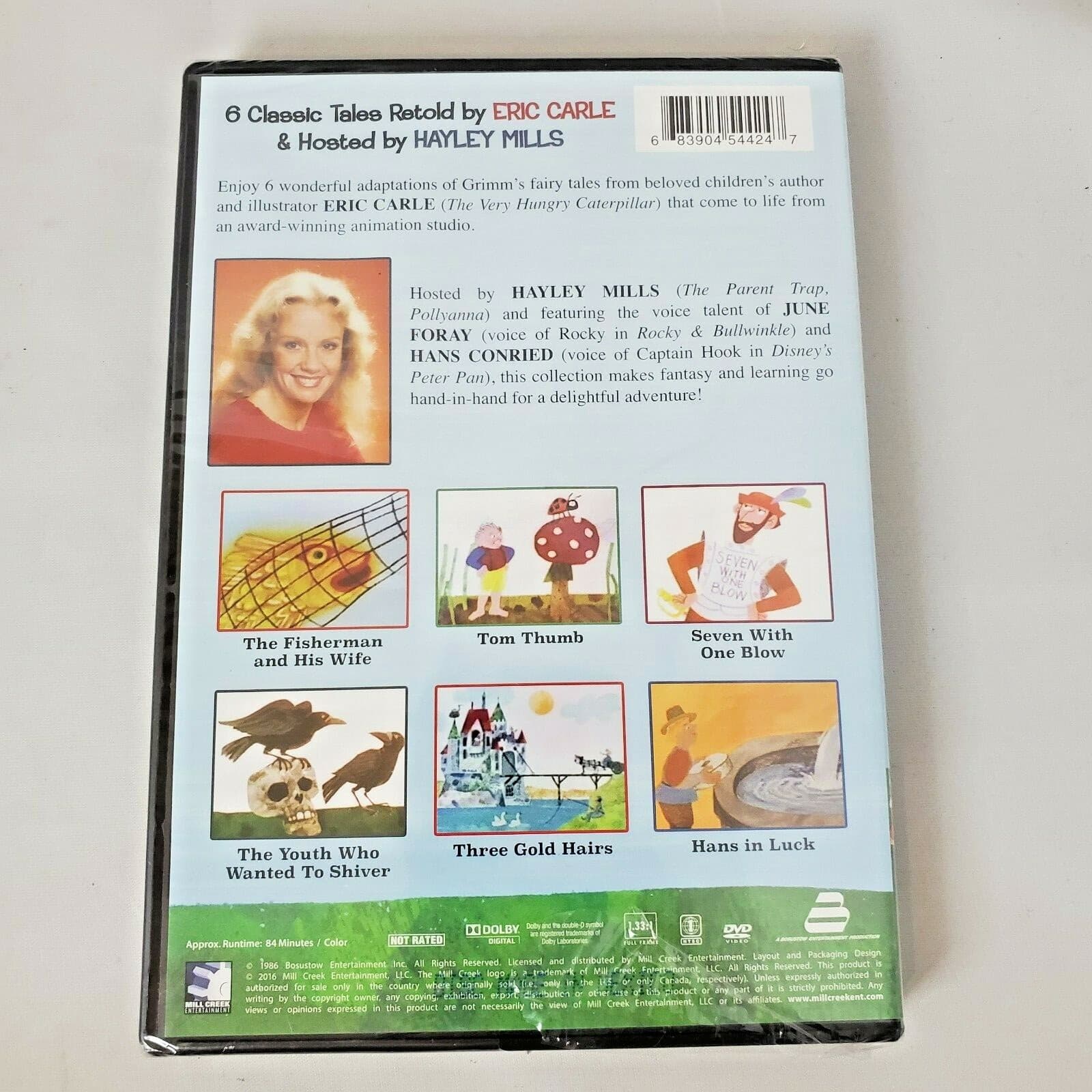 Grimms Fairy Tales: 6 Classic Stories (DVD, 2016) Hosted by Hayley Mills 84 min - Thumbnail 2