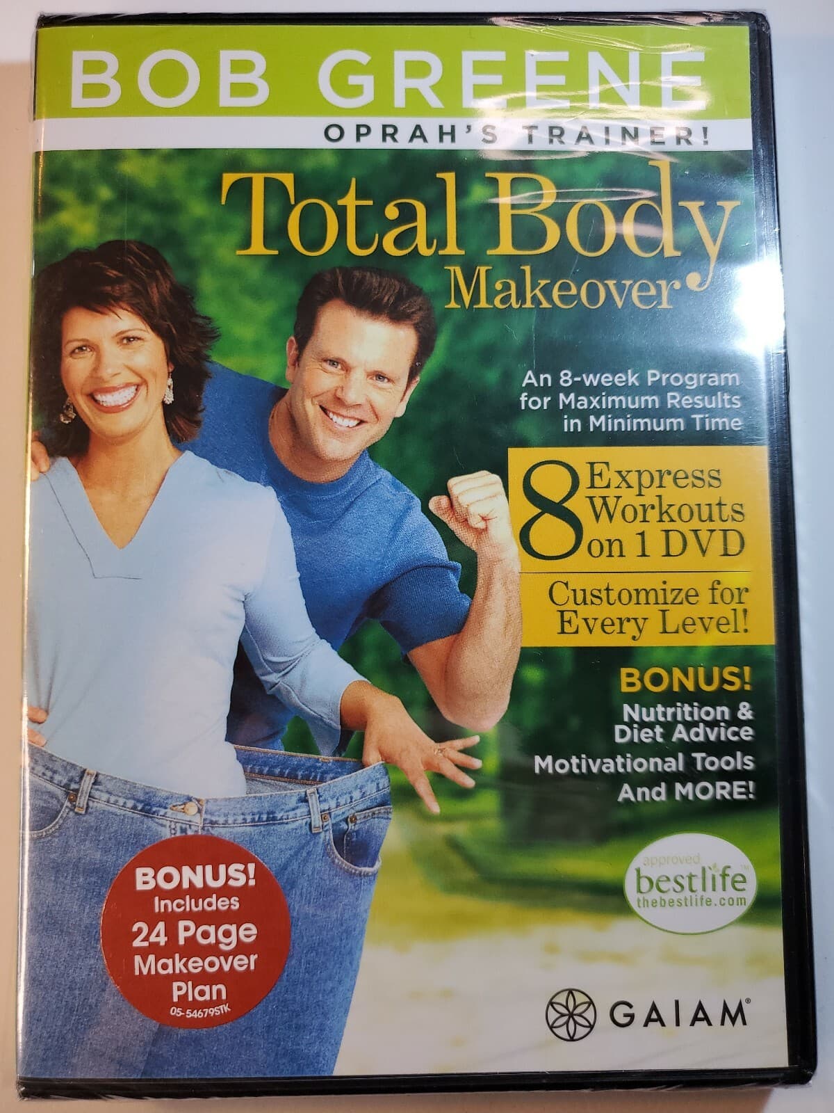 Bob Greene: Total Body Makeover 8 Express Workouts [DVD] NEW!