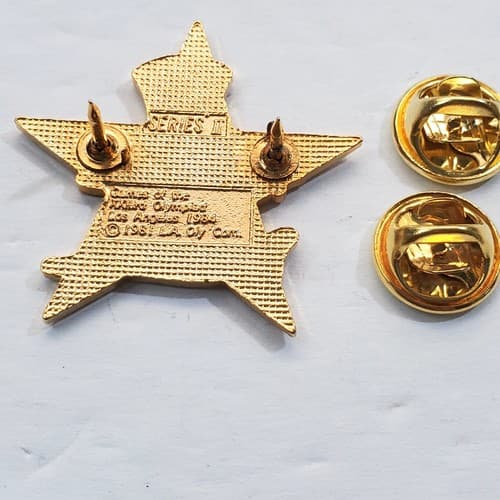 Vintage 1984 Sam the Eagle Gymnastics Floor LA Olympic Star Tack Lapel Cap Pin - Thumbnail 3