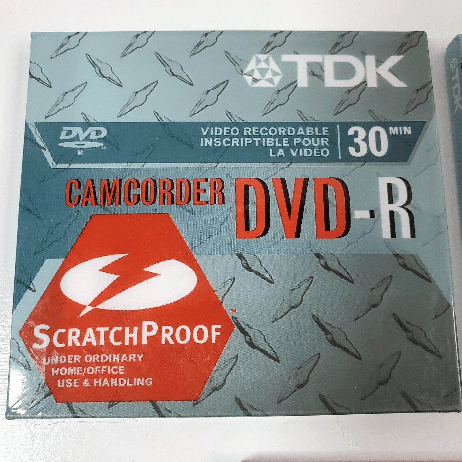 3 TDK DVD-R 30 Min Video Disc Recordable Camcorder 1.4GB Scratchproof NEW sealed - Thumbnail 2