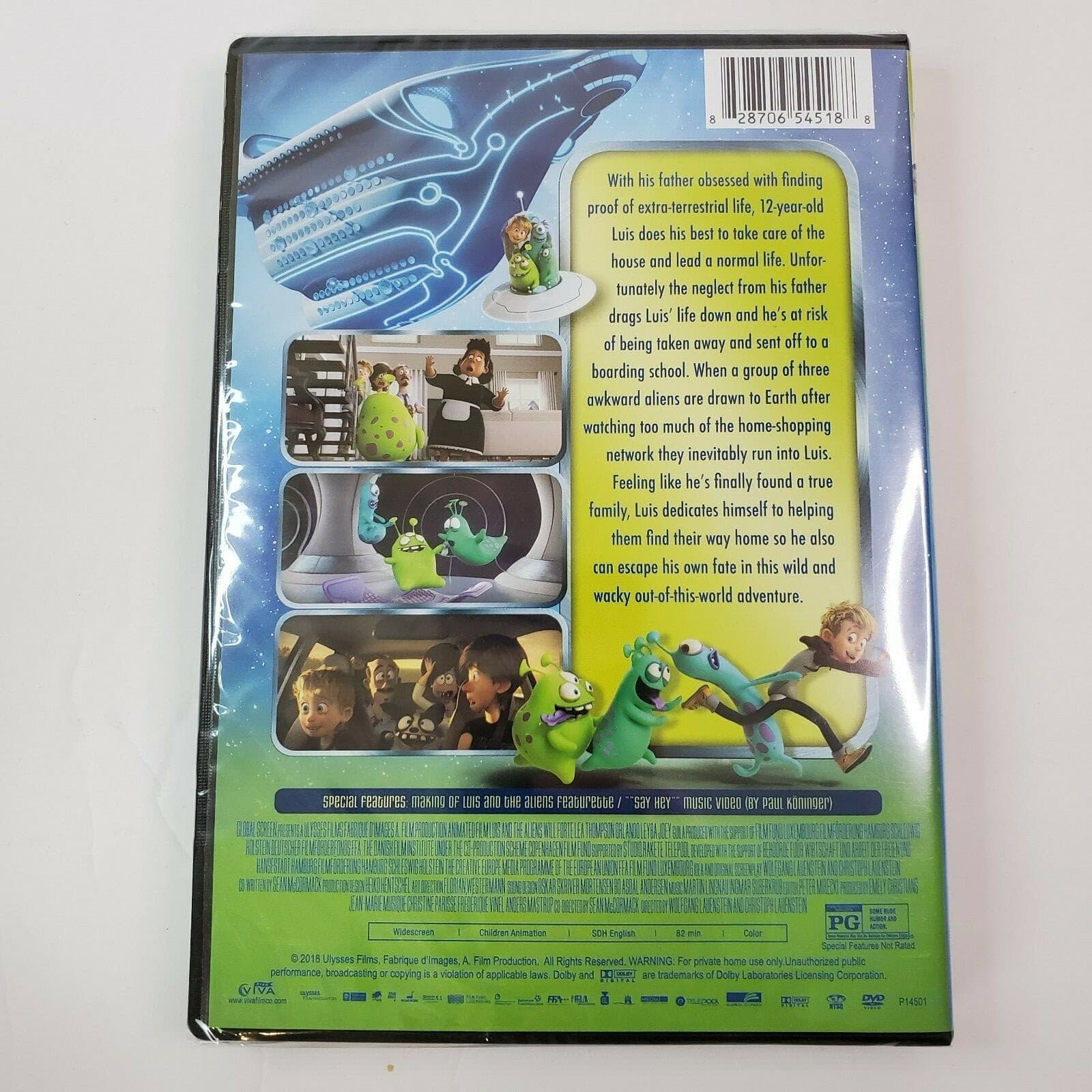 Luis And The Aliens DVD, 2018, WideScreen PG Animated Gift - Thumbnail 2