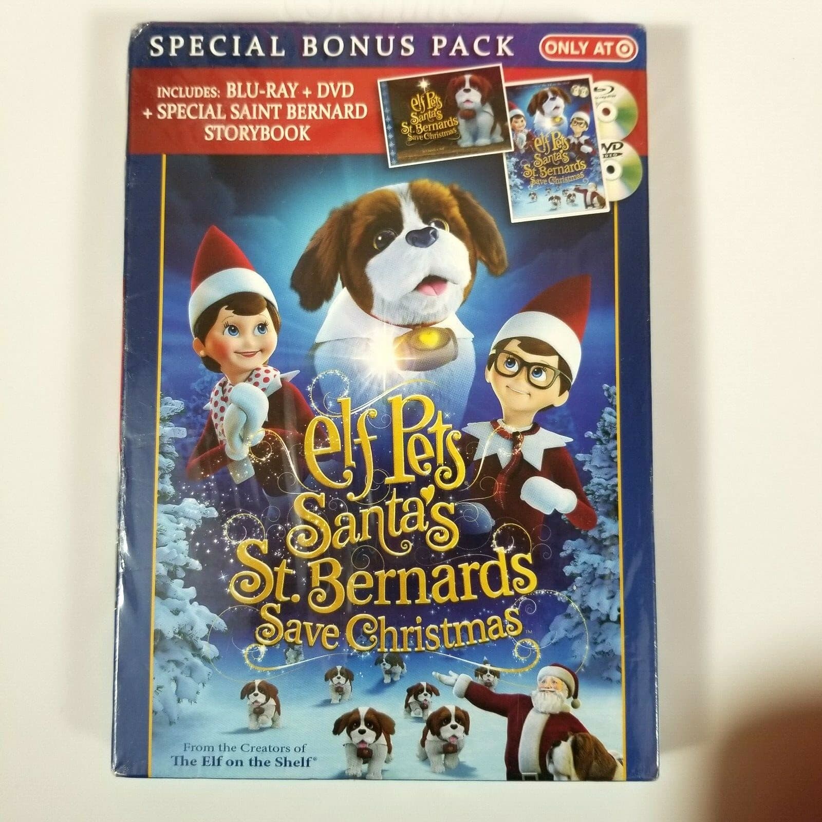 Elf Pets Santa’s St Bernard's Save Christmas Bonus Pack Blu-ray DVD & Storybook