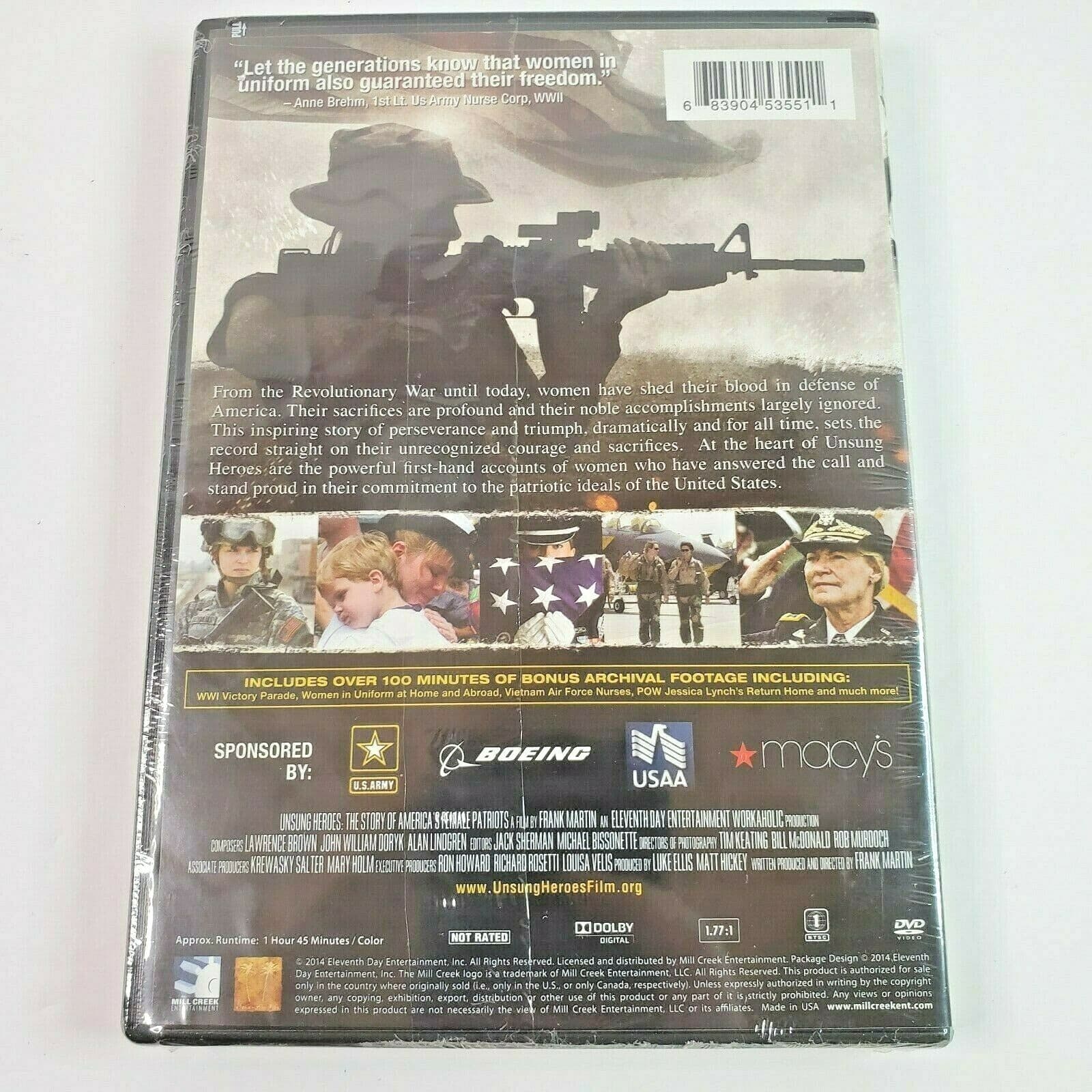 Unsung Heroes The Story Of America's Female Patriots New DVD Inspirational - Thumbnail 2