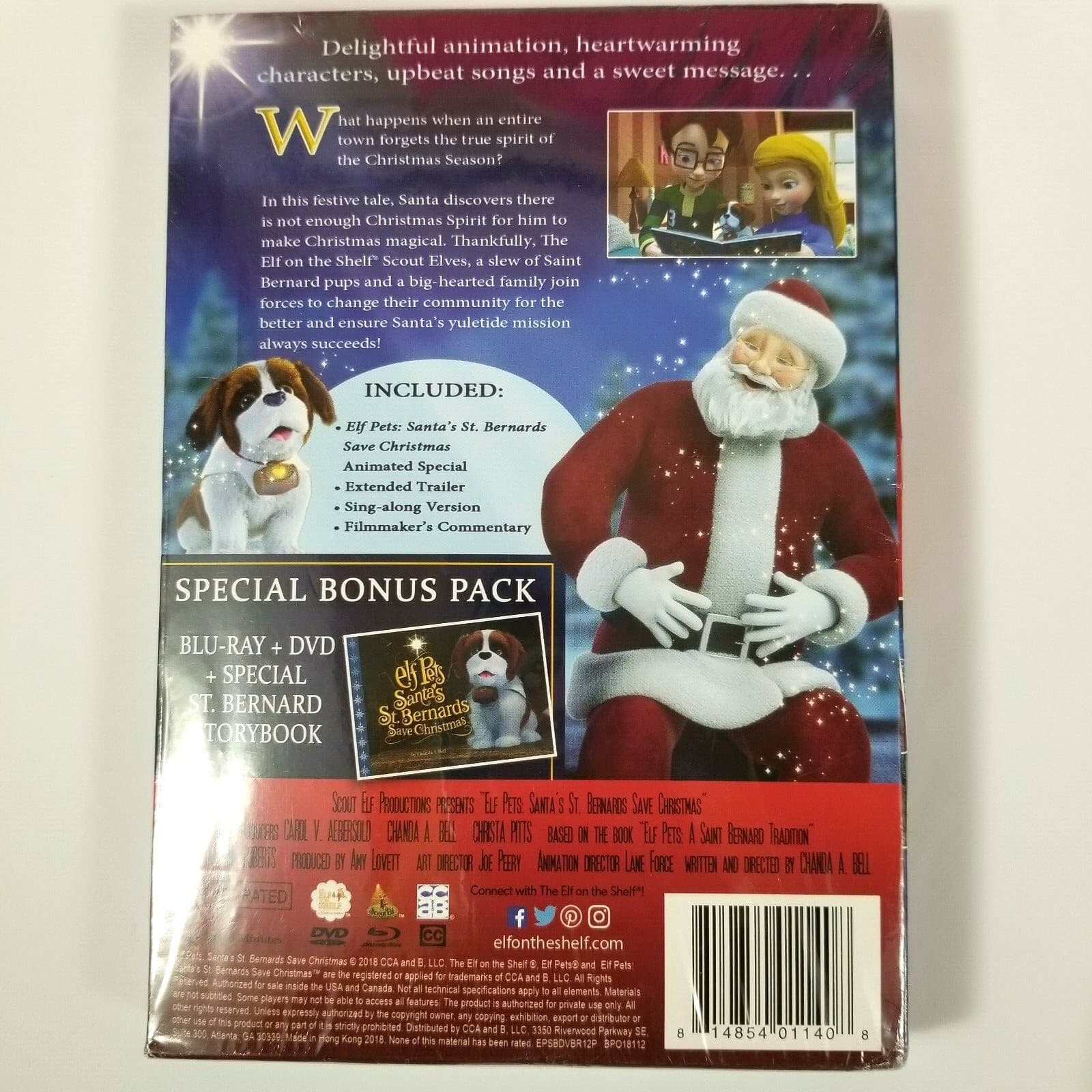 Elf Pets Santa’s St Bernard's Save Christmas Bonus Pack Blu-ray DVD & Storybook - Thumbnail 2