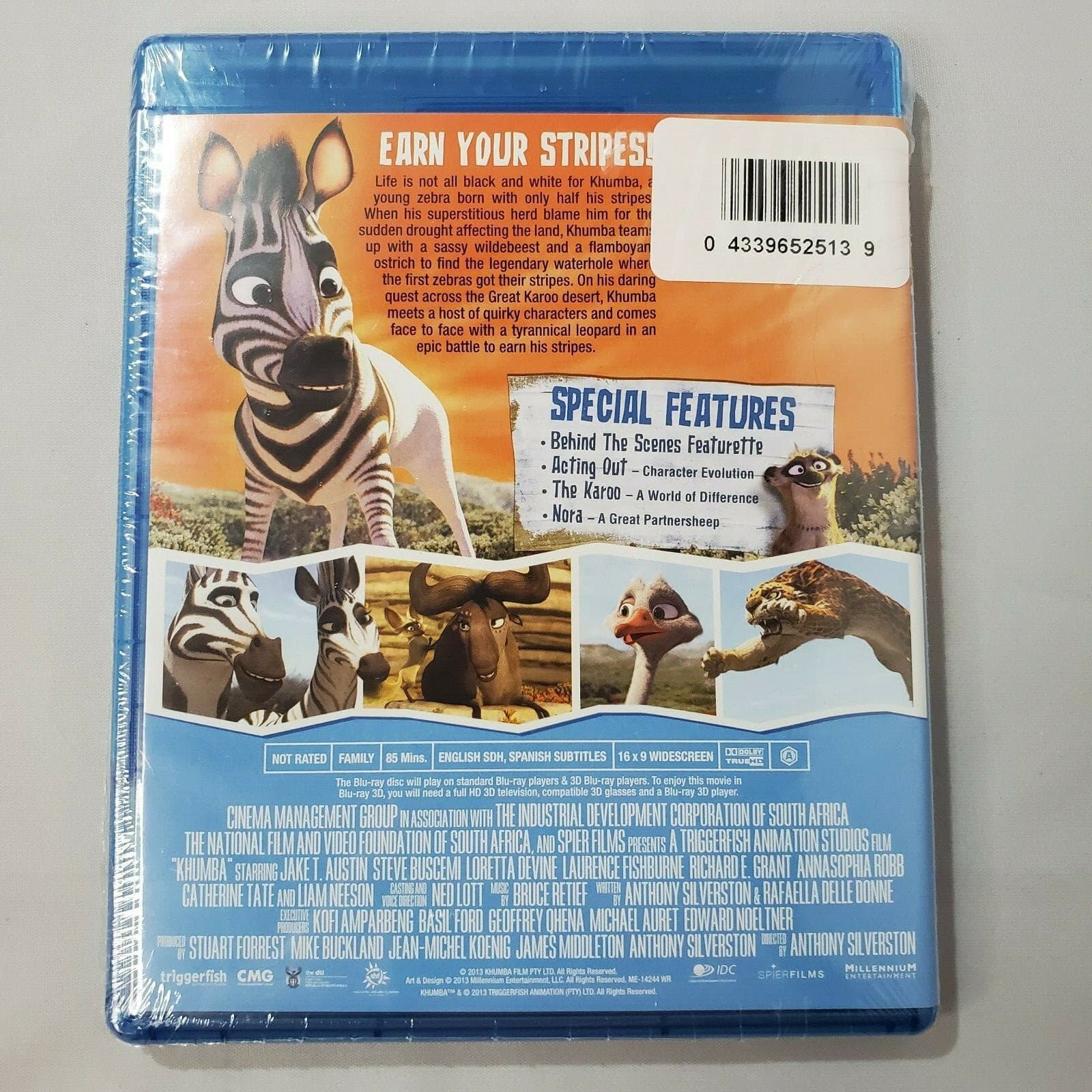 KHUMBA 2013 Blu-ray 3D DVD Dove Family Approved Steve Buscemi New - Thumbnail 2