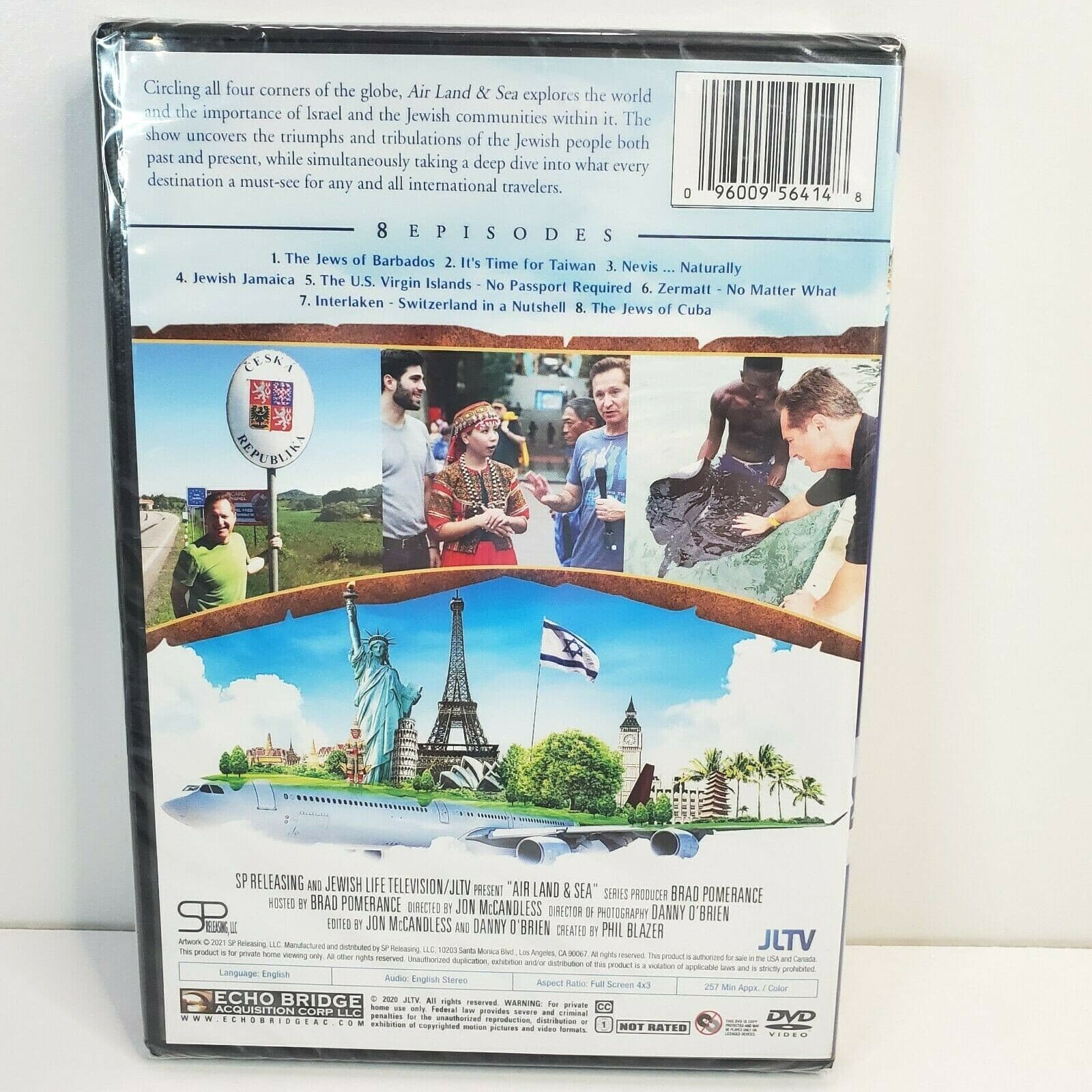 Air Land and Sea 8 Episodes (DVD, 2021) Travel Series, Jewish History New Sealed - Thumbnail 2