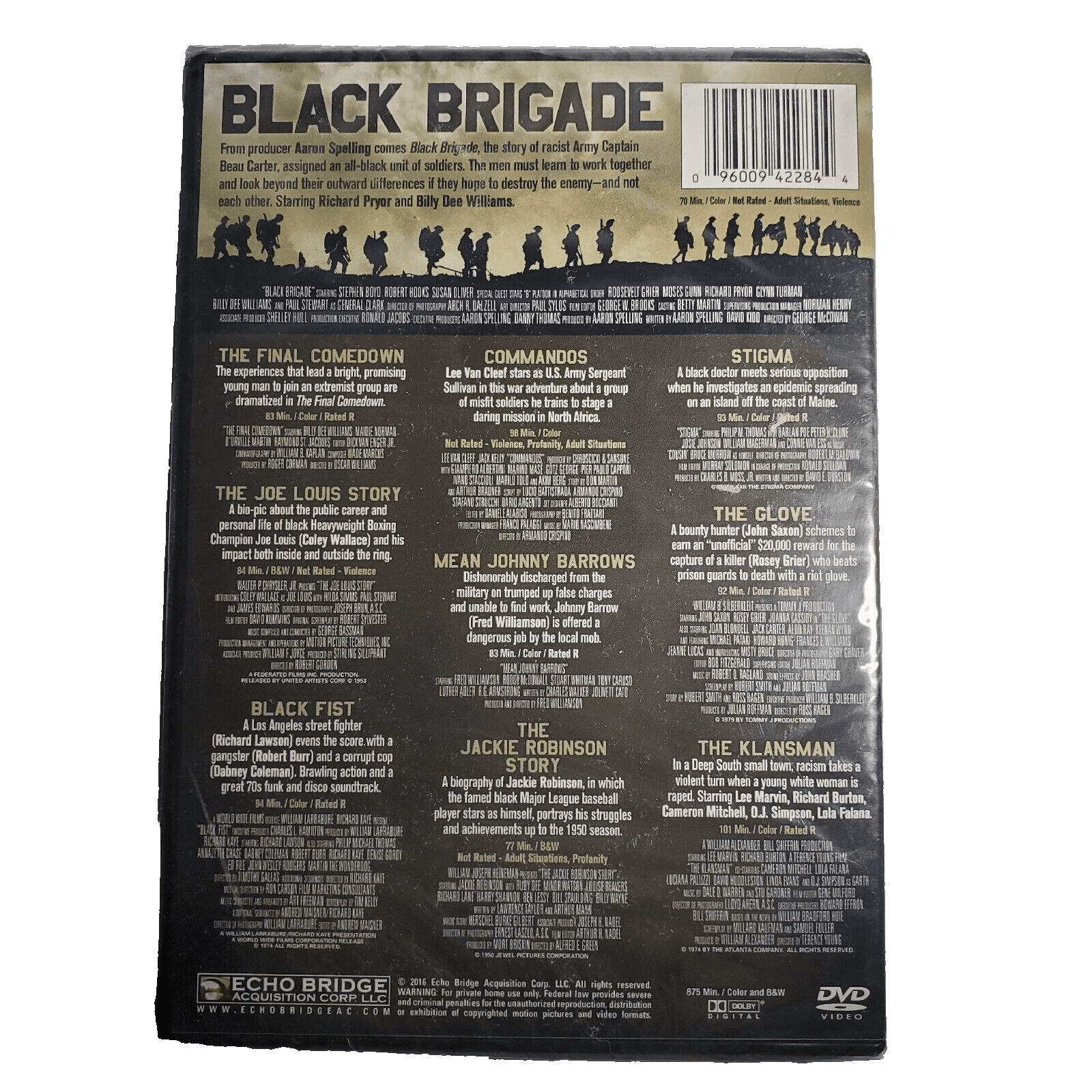 Black Brigade Includes 9 Bonus Films (DVD, 2016, 2-Disc Set) New Sealed - Thumbnail 2