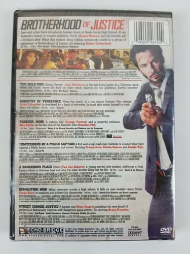 Brotherhood Of Justice & 7 Bonus Movies (DVD 2016) Keanu Reeves New Sealed - Thumbnail 2