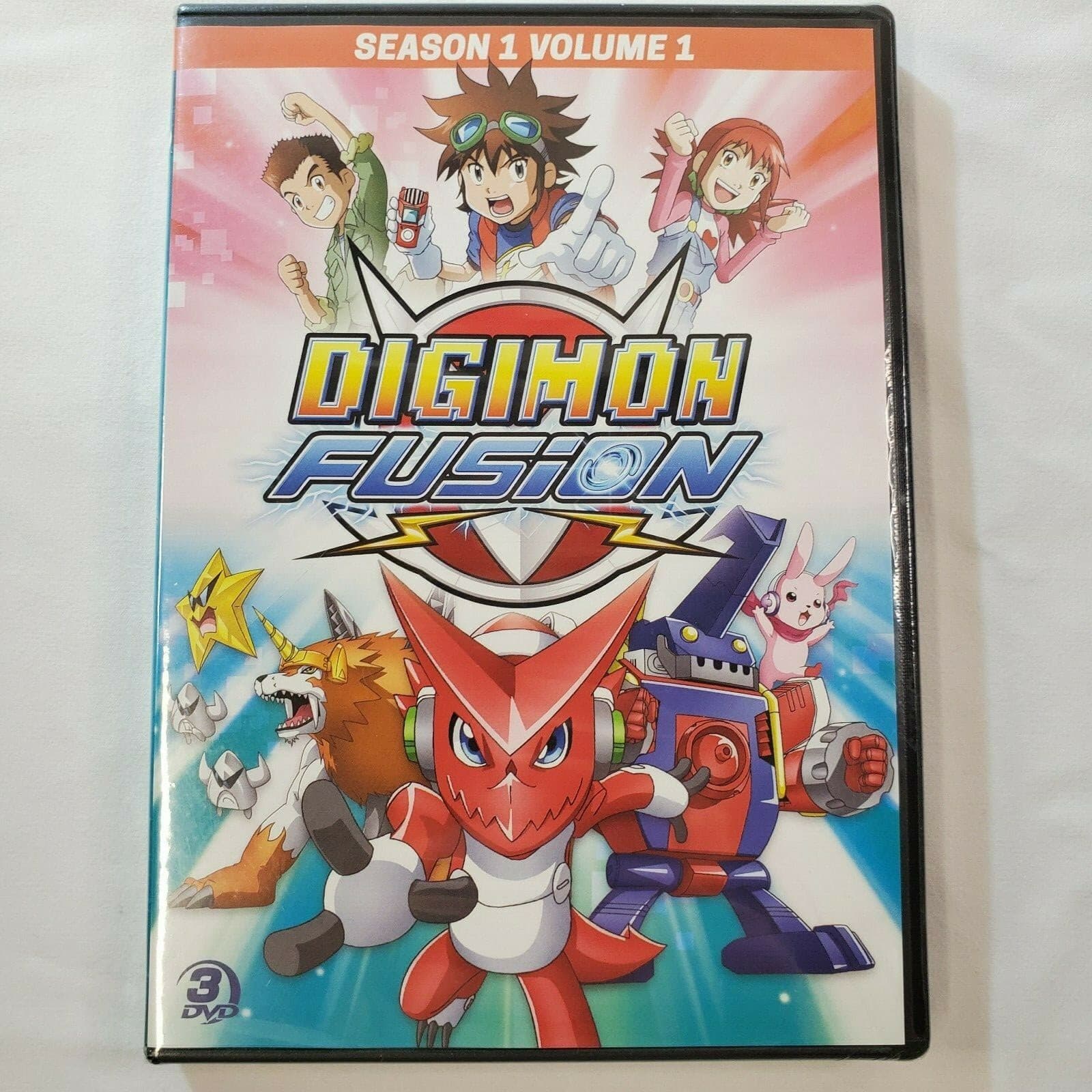 DIGIMON FUSION SEASON 1 VOLUME 1 New Sealed 3 DVD Set 15 Episodes