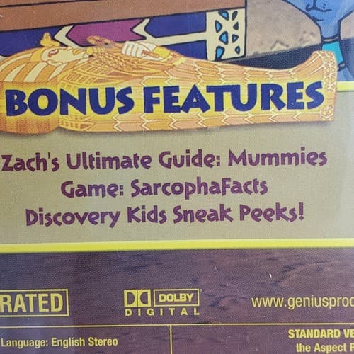 Discovery Kids Tutenstein Vol. 2 A Bad Spell DVD Includes Real Mummy Footage NEW - Thumbnail 3