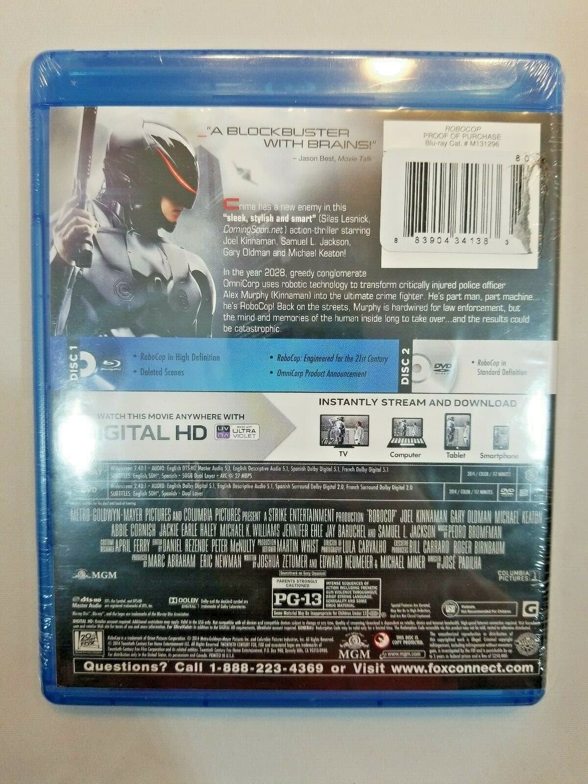 Robocop [2014] (Blu-Ray Disc + DVD) + Digital HD - Thumbnail 3
