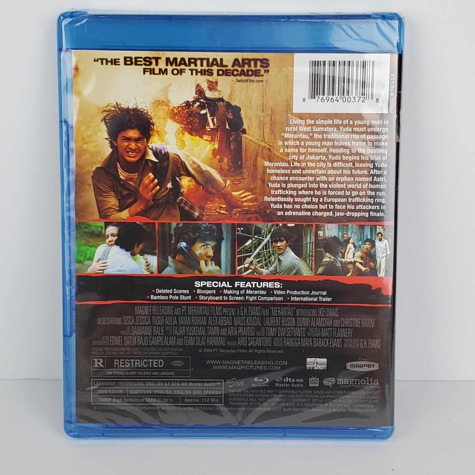 Merantau (Blu-Ray) DVD Iko Uwais Gareth Evans New Sealed - Thumbnail 2