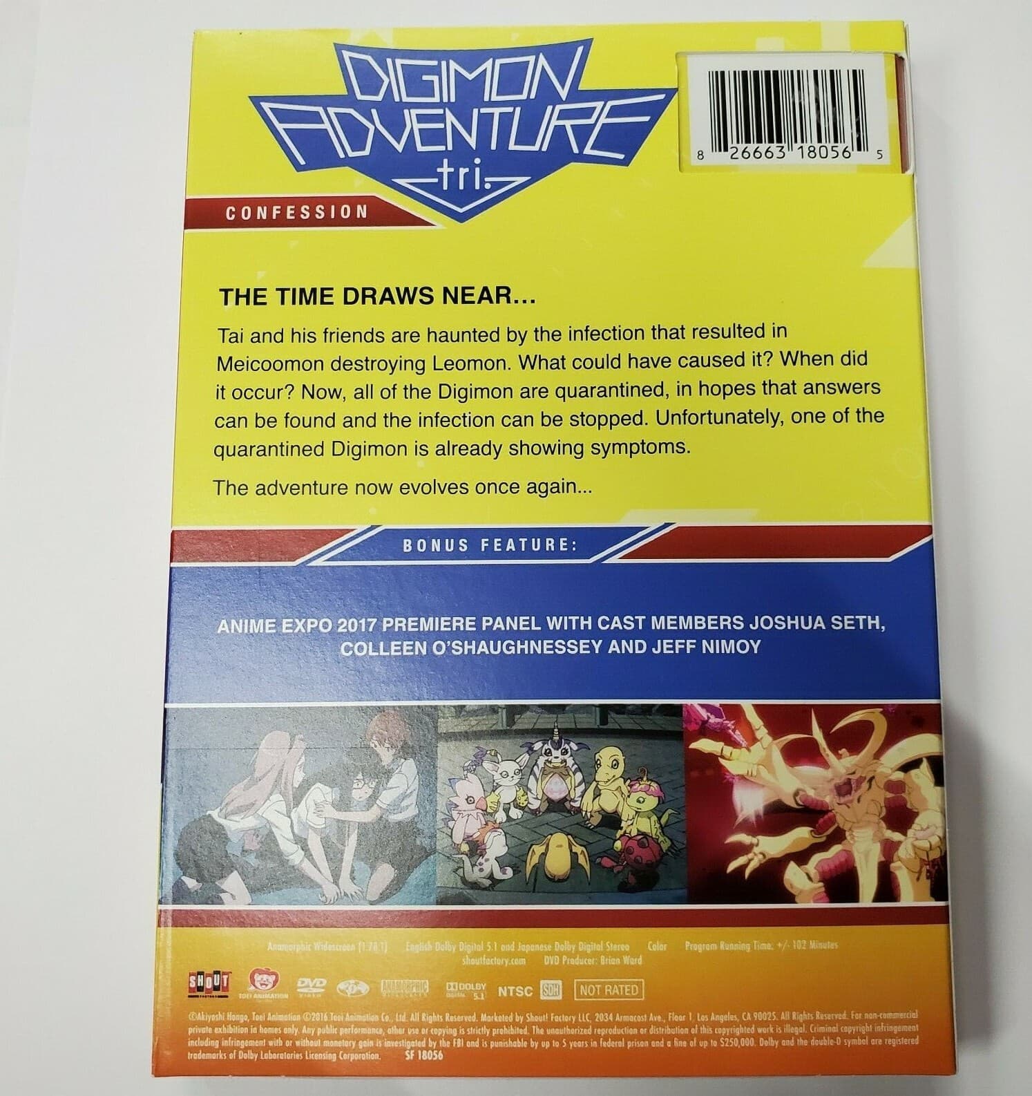DIGIMON ADVENTURE TRI CONFESSION New Sealed DVD - Thumbnail 2