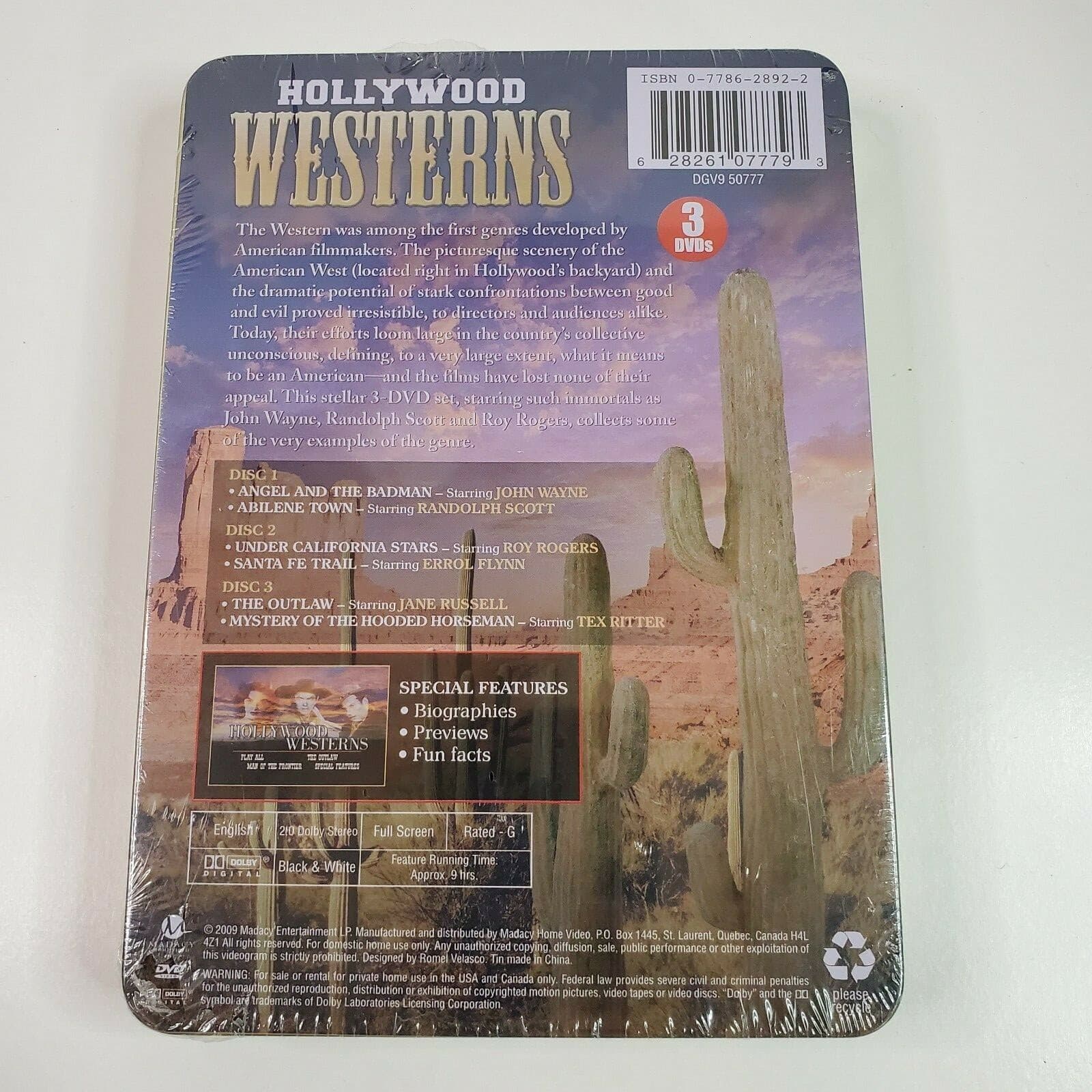 Hollywood Westerns 3 DVD Special Edition with Tin Case Edwin L. Marin(DIR) - Thumbnail 2