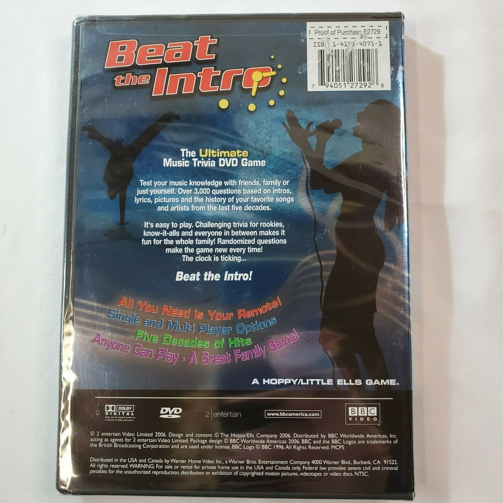 Beat the Intro - The Ultimate Music Trivia DVD Game New Seled - Thumbnail 2