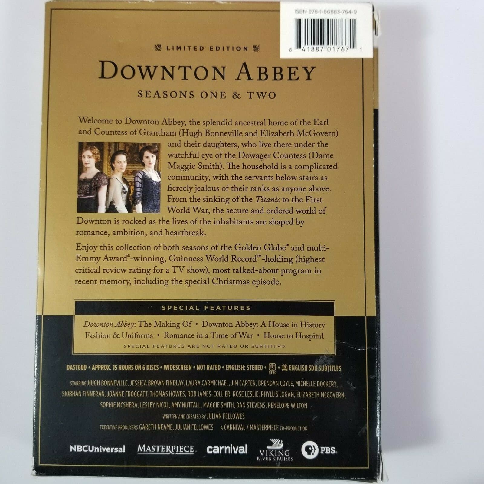 Masterpiece Classic: Downton Abbey - Seasons One Two DVD, 2012, 6-Disc Set - Thumbnail 2