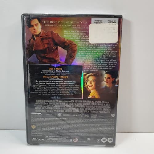 The Aviator DVD 2 Disc Widescreen Edition Movie Brand New Factory Sealed - Thumbnail 2