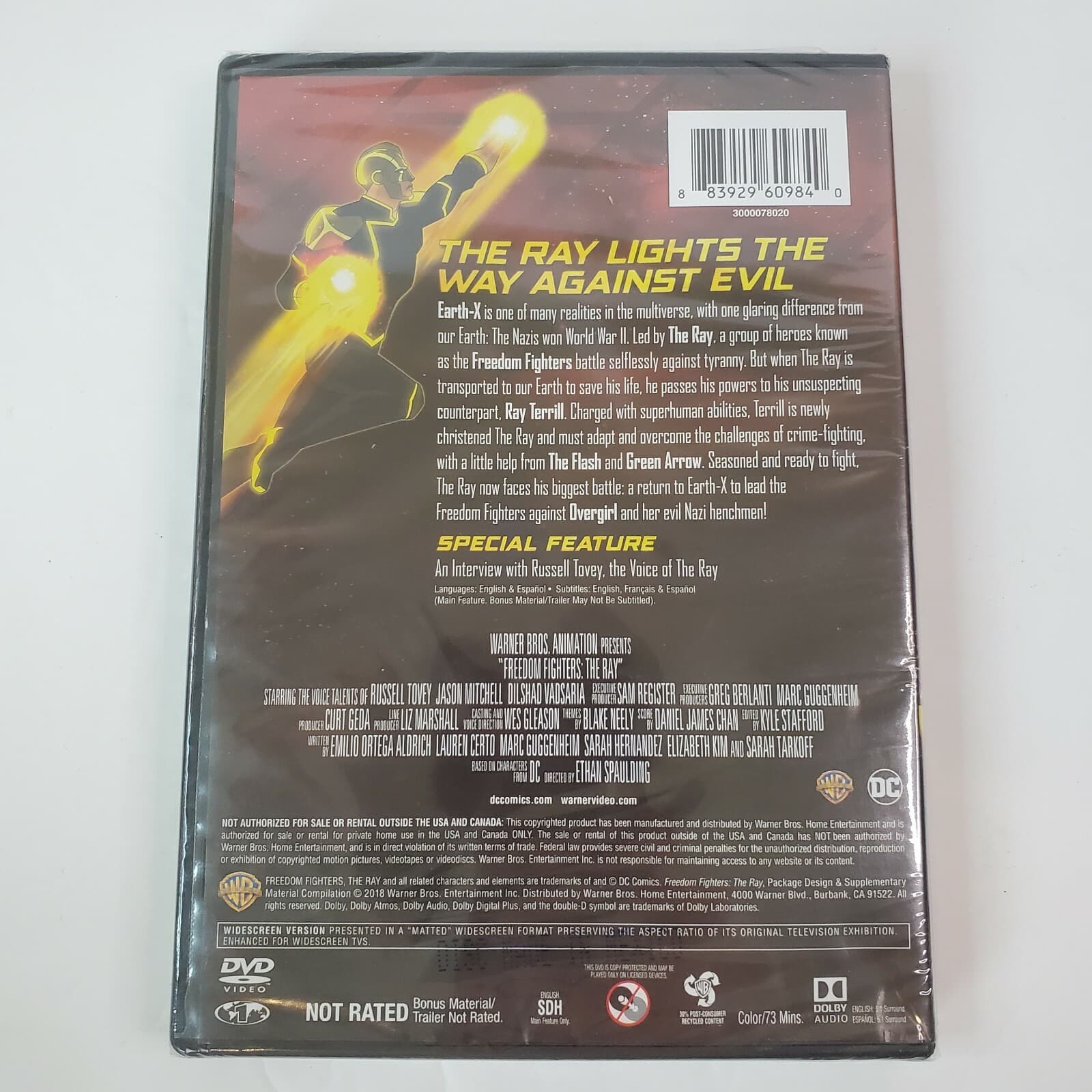 DC Freedom Fighters: The Ray (DVD, 2018) New Sealed - Thumbnail 2
