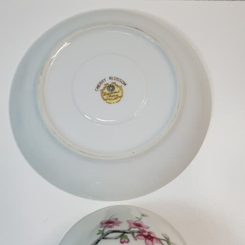 Vintage Diamond China CHERRY BLOSSOM made In Japan Coffee Cup and Saucer - Thumbnail 5