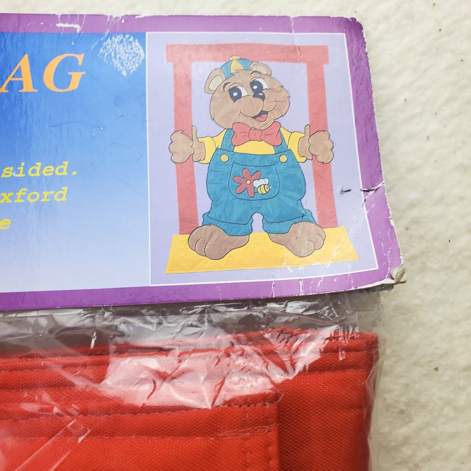Vintage 1999 Decorative Outdoor Nylon Flag Bear On A Swing Banner 30” X 42” NOS - Thumbnail 9