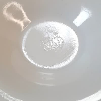 Vintage Westmoreland Paneled Grape Milk Glass Open Sugar Footed Cup Planter - Thumbnail 6