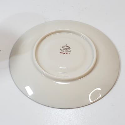 Vtg Franciscan Beverly Demitasse Cup and Saucer Gold Trim Made in California MCM - Thumbnail 5