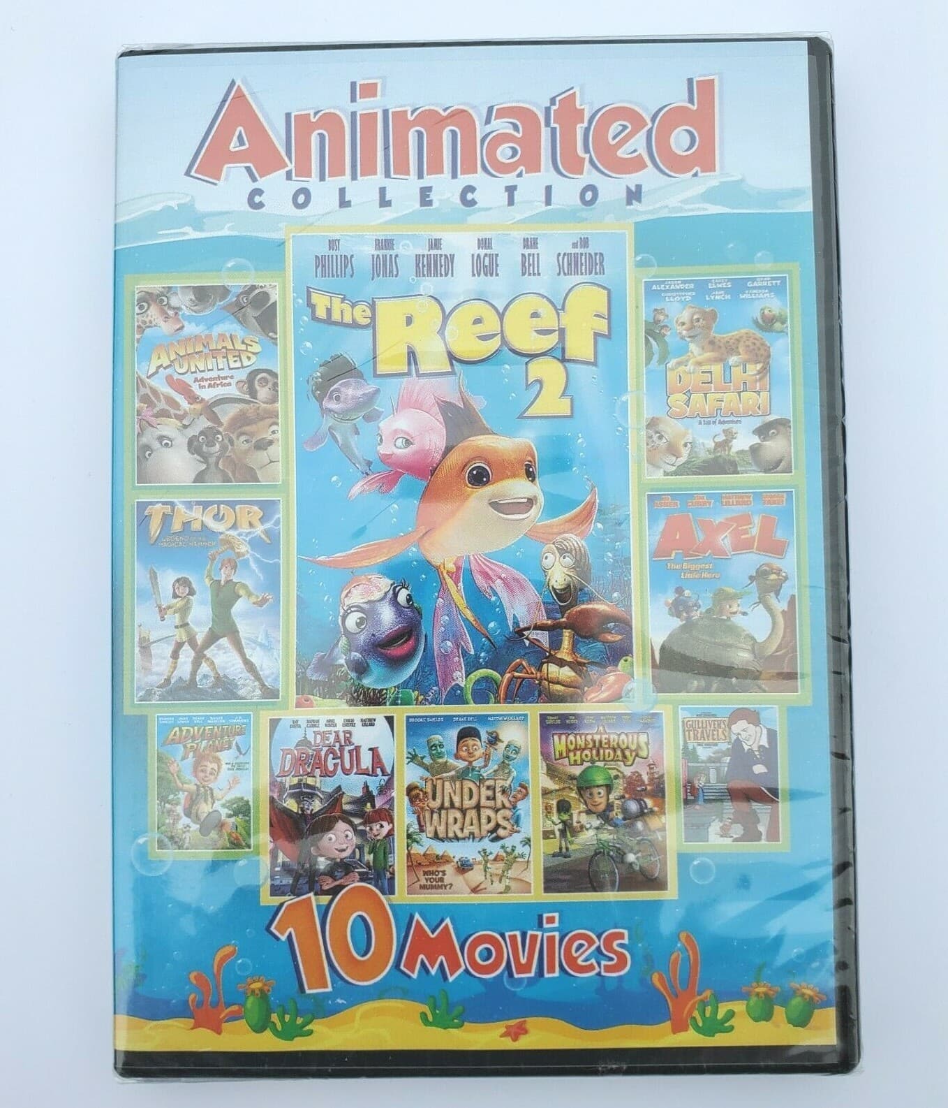 Animated Family Collection 10 Cartoon Movies (2-DVD SLIMLINE) New Sealed - Thumbnail 2