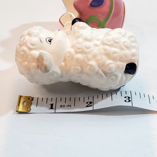 Celebrations By Radko Ceramic Lamb Sheep Egg Holder Cup Figure Easter Decor 2012 - Thumbnail 9