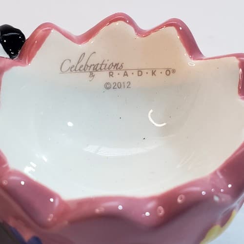 Celebrations By Radko Ceramic Lamb Sheep Egg Holder Cup Figure Easter Decor 2012 - Thumbnail 2