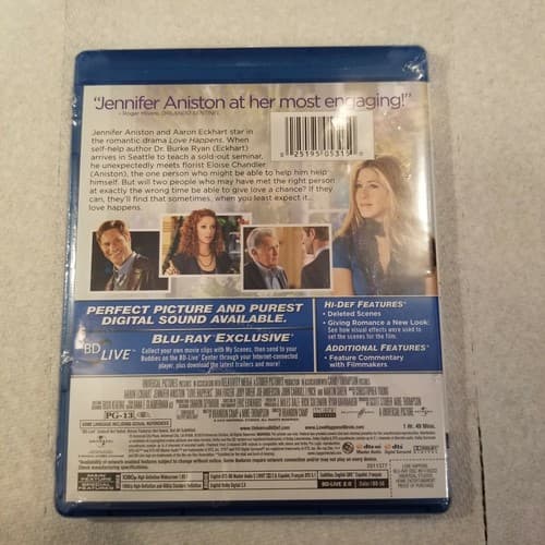 Love Happens (Blu-ray Disc, 2010) DVD Movie Romance New Sealed - Thumbnail 2