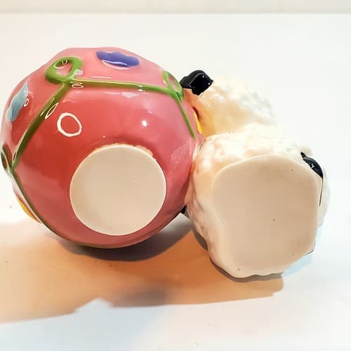 Celebrations By Radko Ceramic Lamb Sheep Egg Holder Cup Figure Easter Decor 2012 - Thumbnail 7