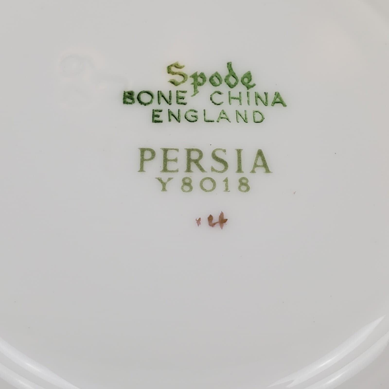 Spode Tea Coffee Cup & Saucer Bone China Persia Y8018 Made In England Gold Trim - Thumbnail 6