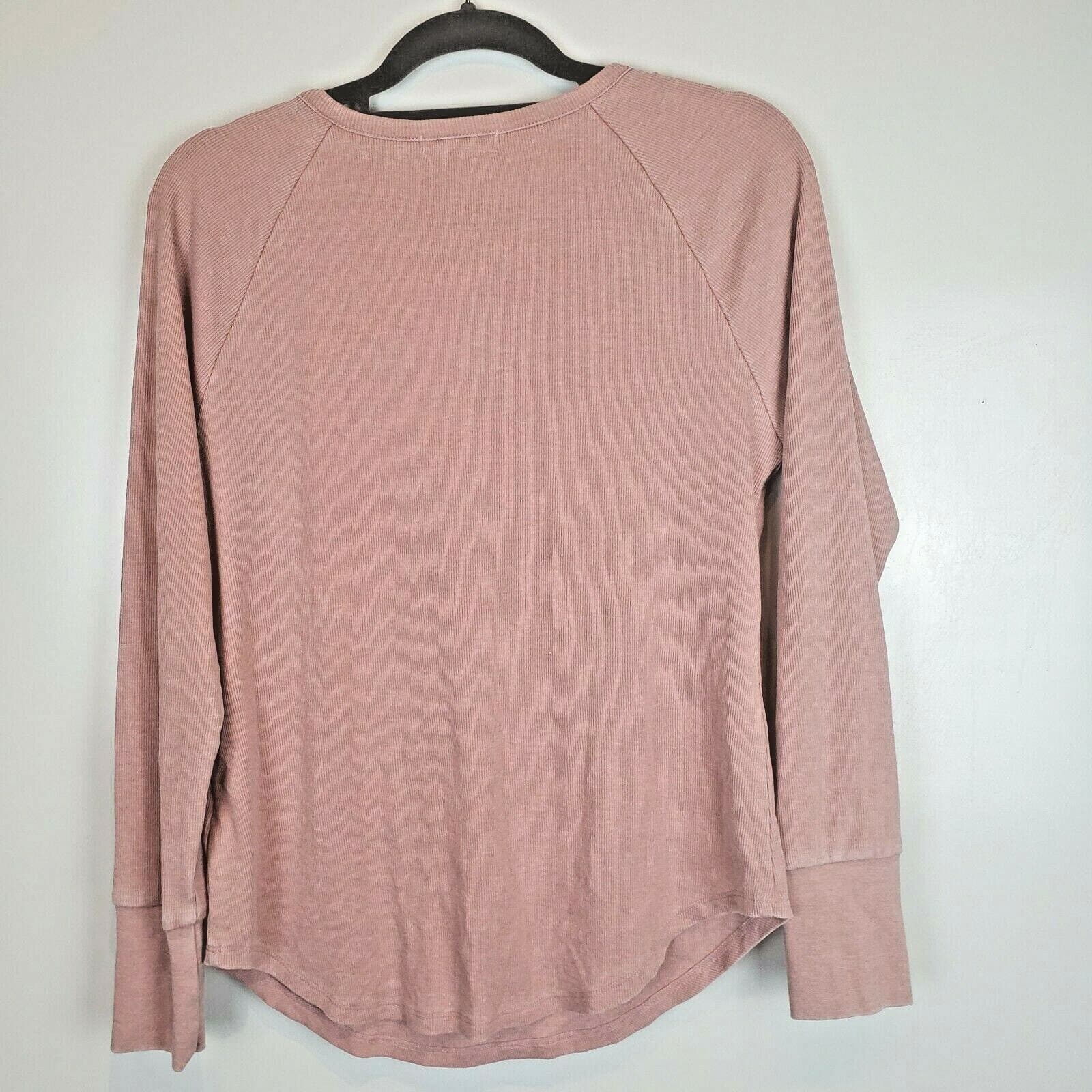 Ultra Flirt Juniors' Thermal Henley Shirt Top Warm & Fuzzy Size Large Snap Up - Thumbnail 6